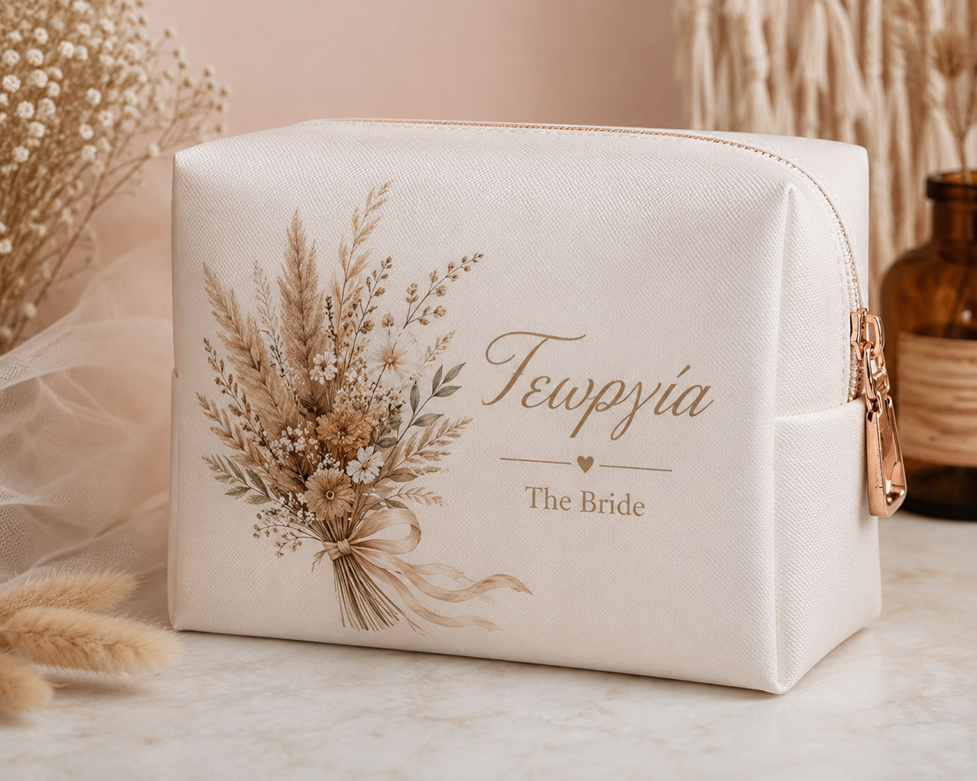Προσωποποιημένο Νεσεσέρ Νύφης με Boho Bouquet | Boho Collection