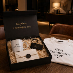 Proposal Box για Κουμπάρο με T-Shirt, Κούπα & Προσωποποιημένα Δώρα